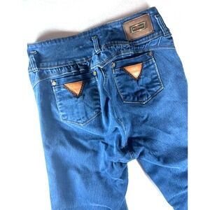 Bon Bon Up Jeans Womens Size 16 High Rise Skinny Blue Denim‎ Made in Colombia